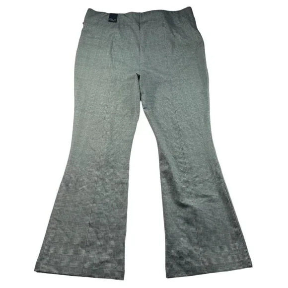 Ella Rafaella Ponte Pants Womens Plus size 18W Gray Pull on Business Career New - Picture 2 of 8